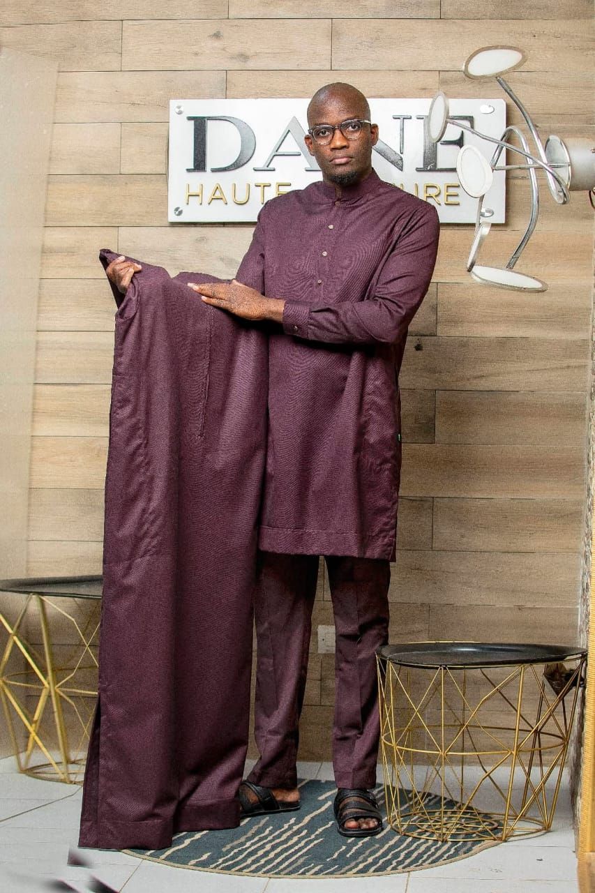Grand boubou prune